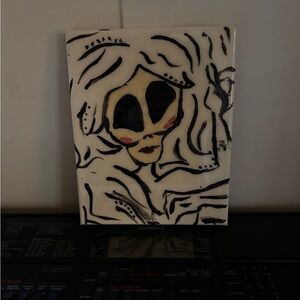 Abstract Black and White Art Piece